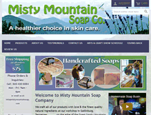 Tablet Screenshot of mistymountainsoap.com